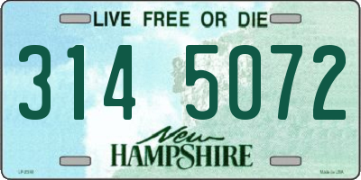 NH license plate 3145072
