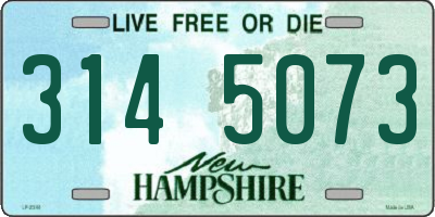NH license plate 3145073