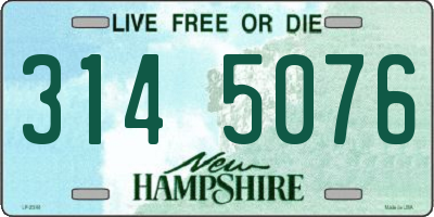 NH license plate 3145076