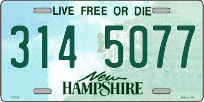 NH license plate 3145077