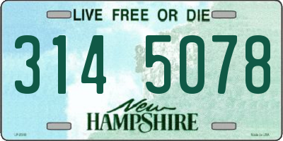 NH license plate 3145078