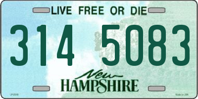 NH license plate 3145083