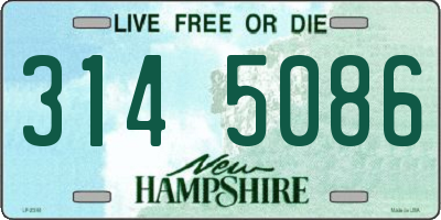 NH license plate 3145086