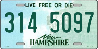 NH license plate 3145097