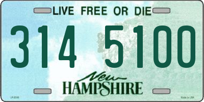 NH license plate 3145100