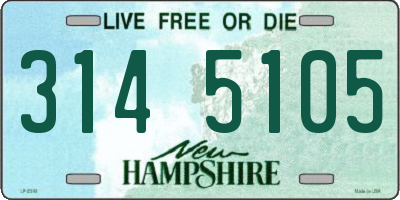 NH license plate 3145105