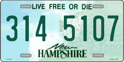 NH license plate 3145107
