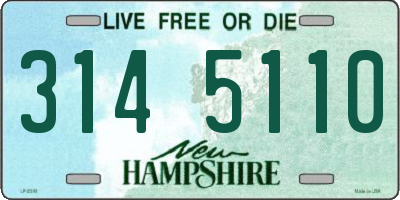 NH license plate 3145110