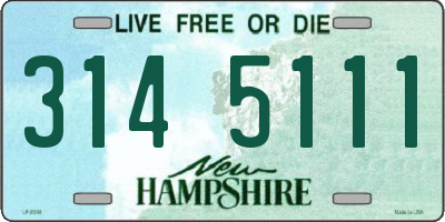 NH license plate 3145111