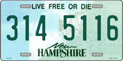 NH license plate 3145116