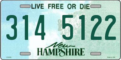 NH license plate 3145122