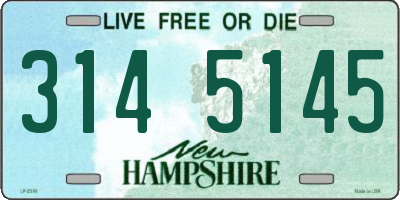 NH license plate 3145145