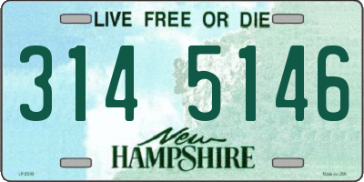 NH license plate 3145146