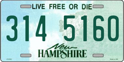 NH license plate 3145160