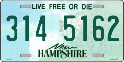 NH license plate 3145162