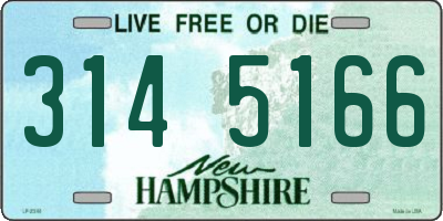 NH license plate 3145166