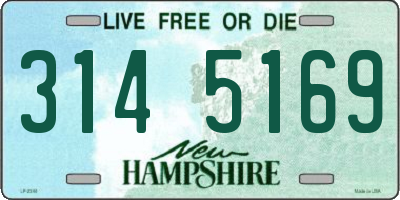 NH license plate 3145169