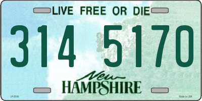 NH license plate 3145170