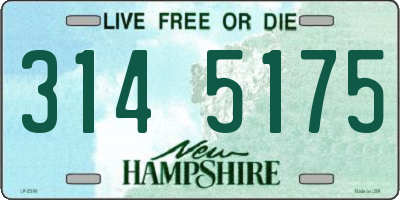 NH license plate 3145175