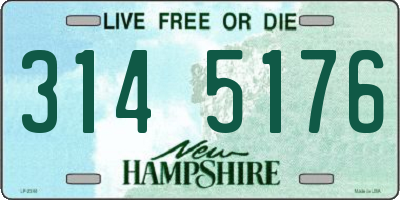 NH license plate 3145176