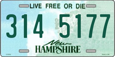 NH license plate 3145177