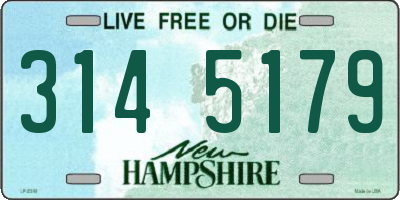 NH license plate 3145179