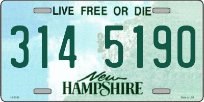 NH license plate 3145190