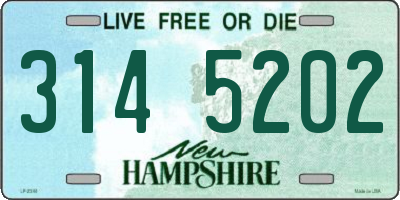NH license plate 3145202