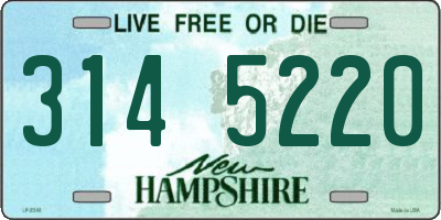 NH license plate 3145220