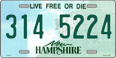 NH license plate 3145224