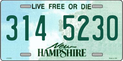 NH license plate 3145230