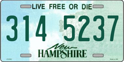 NH license plate 3145237