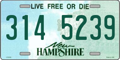 NH license plate 3145239