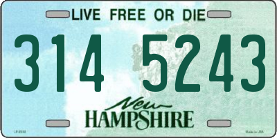 NH license plate 3145243