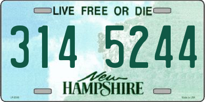 NH license plate 3145244