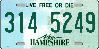 NH license plate 3145249