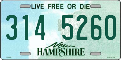 NH license plate 3145260