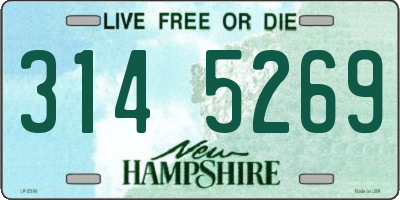 NH license plate 3145269