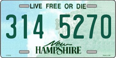 NH license plate 3145270