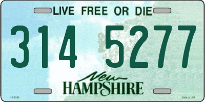 NH license plate 3145277