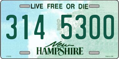 NH license plate 3145300
