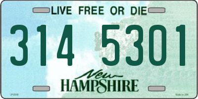 NH license plate 3145301