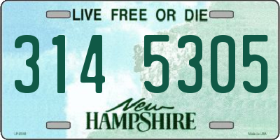 NH license plate 3145305