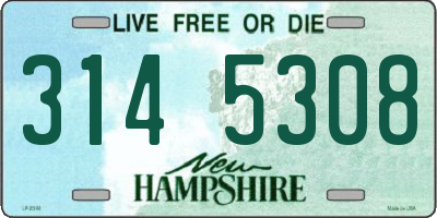 NH license plate 3145308