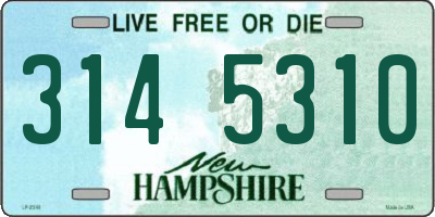 NH license plate 3145310
