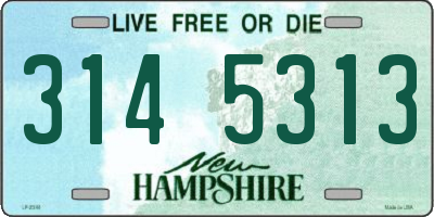 NH license plate 3145313