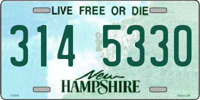 NH license plate 3145330