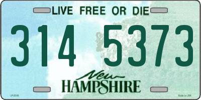 NH license plate 3145373