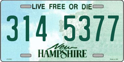 NH license plate 3145377