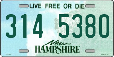 NH license plate 3145380